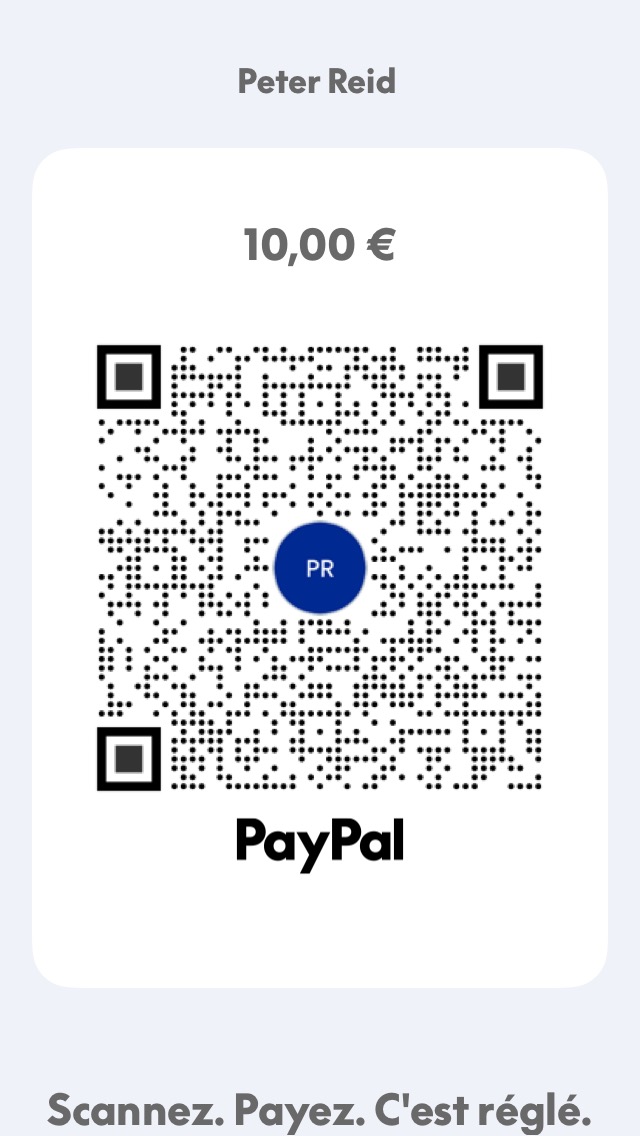 Paypal donation qr code
